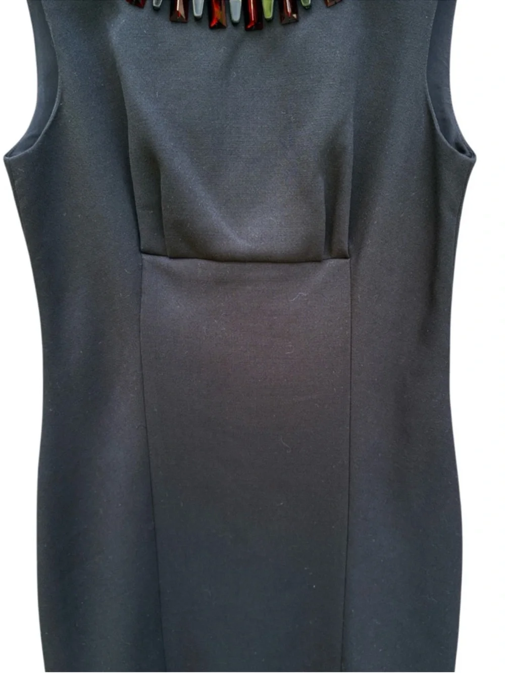 NWT Kate Spade Diane Beaded Neckline Sheath Dress Black Size 8 Retail $428.00